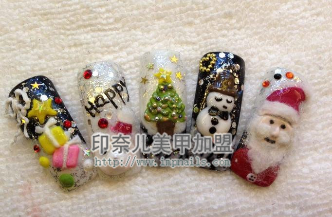 贴片美甲图片