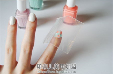 扎染美甲教程