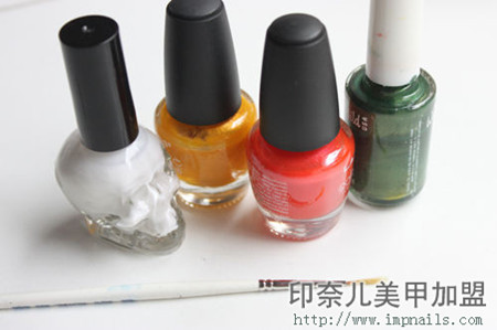 万圣节美甲教程步骤图片