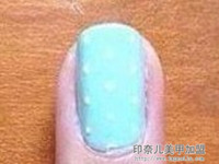 创意美甲 创可贴DIY波点美甲