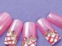 DIY美甲贴钻图案