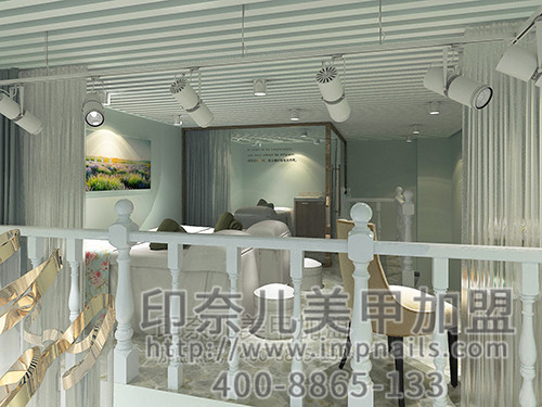 印奈儿,湖南永州美甲加盟店效果图,美甲店加盟