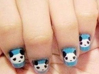 手把手教你如何把可爱熊猫画上指尖