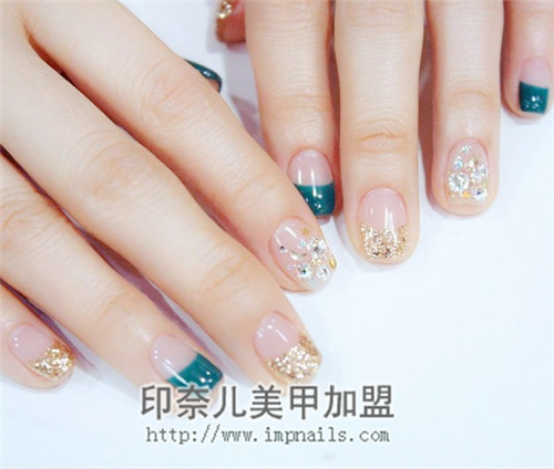 美甲图片,印奈儿美甲,年度色,绿色美甲 美甲图片,印奈儿美甲,年度色,绿色美甲